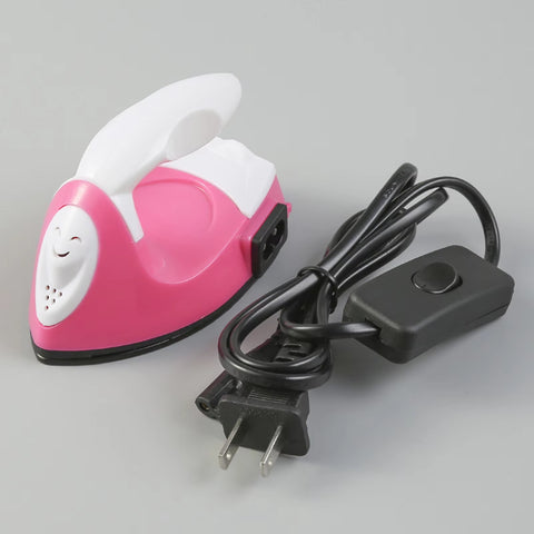 Mini Electric Iron Portable Travel Clothes Sewing Iron DIY Crafting Craft Clothes Sewing Supplies US/EU Plug