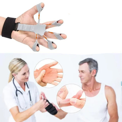 Finger Gripper Finger Exerciser Guitar Finger Exerciser 6 Resistant Levels Recovery Physical Tools Hand Strengthener for Patient