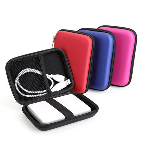 2.5 Inch Hard Disk Bag Headset Bag Multi-Function Mobile Power Package EVA Pouch Earphone Bag for PC Laptop Hard Disk Case