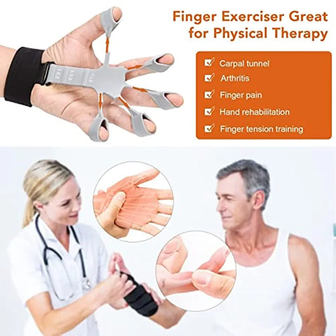 Guitar Finger Strengthener,Grip Strength Trainer,Finger Exerciser,Hand Strengthener for Patients Strength Training